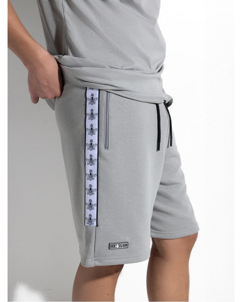 Βερμούδα Tape Logo Shorts Magicbee -Ice Grey/Πάγου- 2453