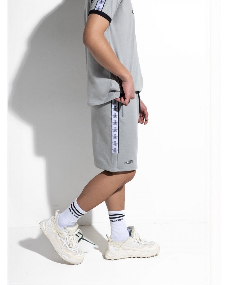Βερμούδα Tape Logo Shorts Magicbee -Ice Grey/Πάγου- 2453