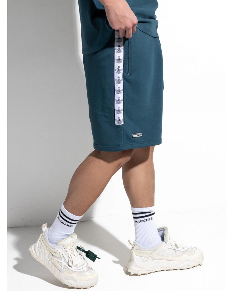 Βερμούδα Tape Logo Shorts Magicbee -Petrol/Πετρόλ- 2453 