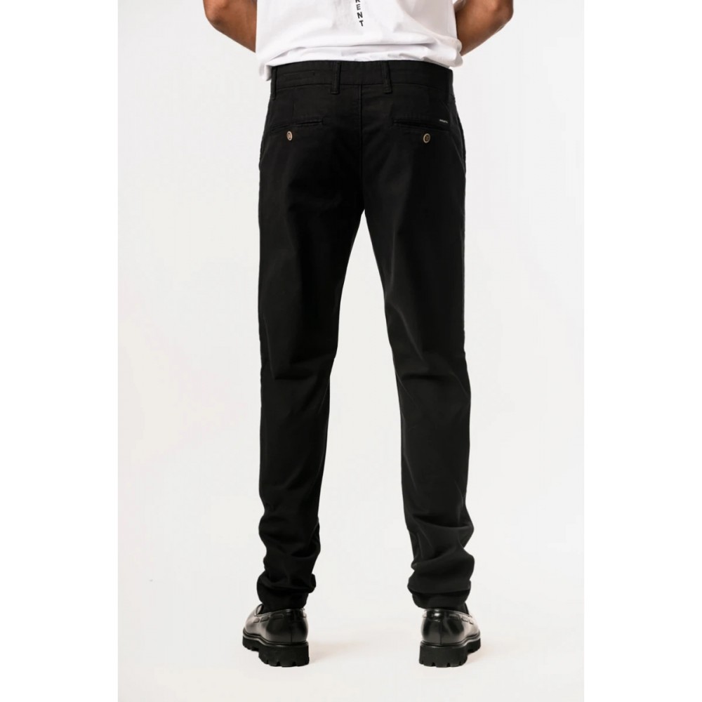 Ανδρικό Παντελόνι Jeans Chino Ελαστικό με Κανονική Εφαρμογή Profil -Μαύρο- 250
