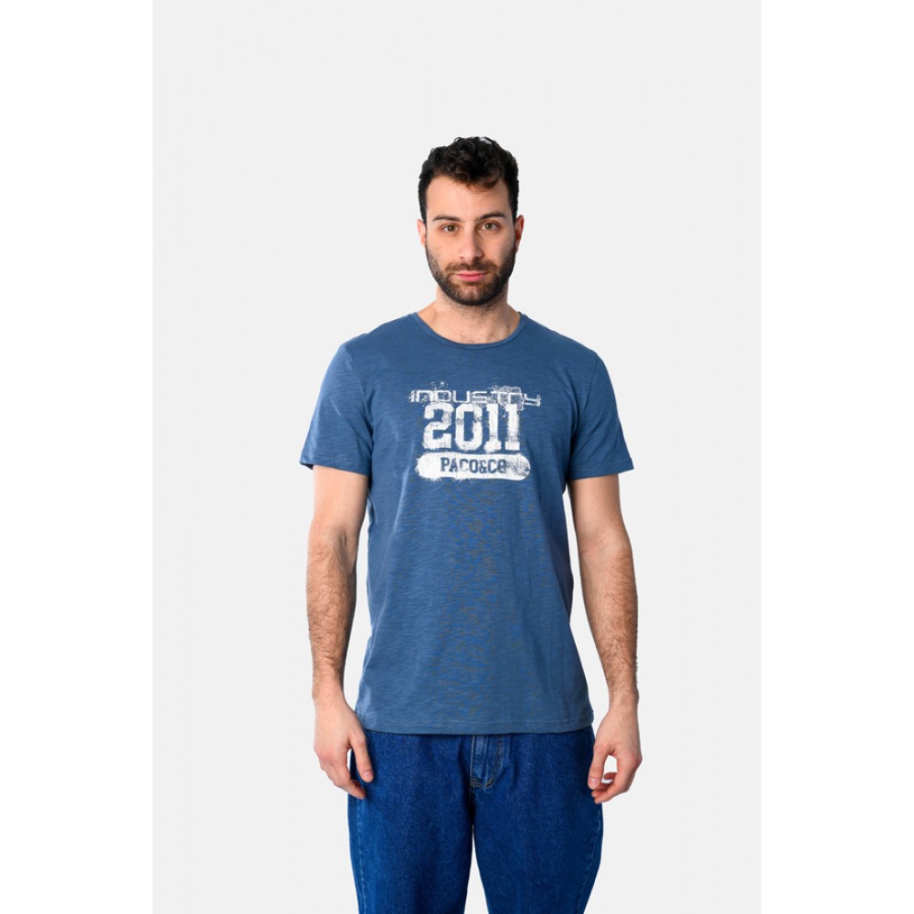 Ανδρική Μακό Μπλούζα T-Shirt Industru -Ραφ- 2531018