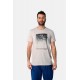 Ανδρική Μακό Μπλούζα T-Shirt Jungle Window -Μπεζ- 2531020