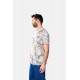 Ανδρική Μακό Μπλούζα T-Shirt Foliage -Μπεζ- 2531022