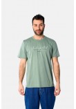 Ανδρική Μακό Μπλούζα T-Shirt Unlimited Paco -Μέντα- 2531036