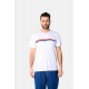 Ανδρική Μακό Μπλούζα T-Shirt Lines -Λευκό- 2531038