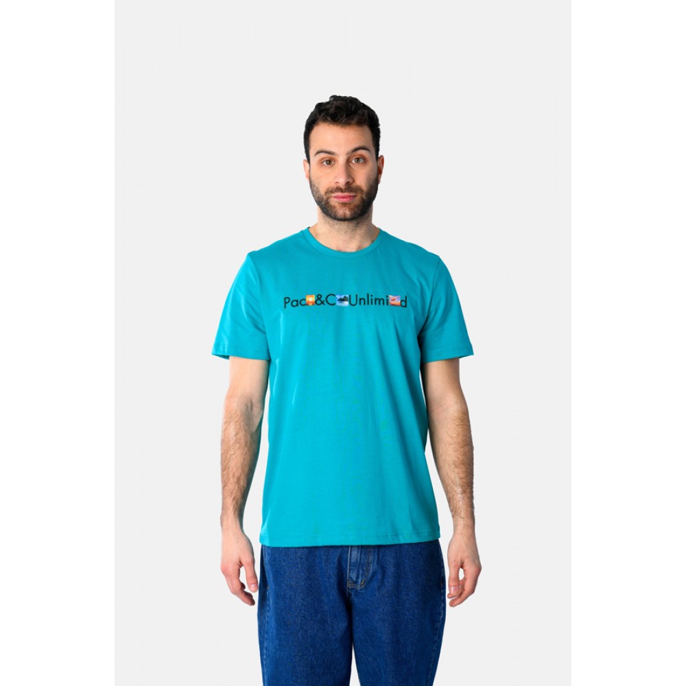 Ανδρική Μακό Μπλούζα T-Shirt Capture It -Πετρόλ- 2531040