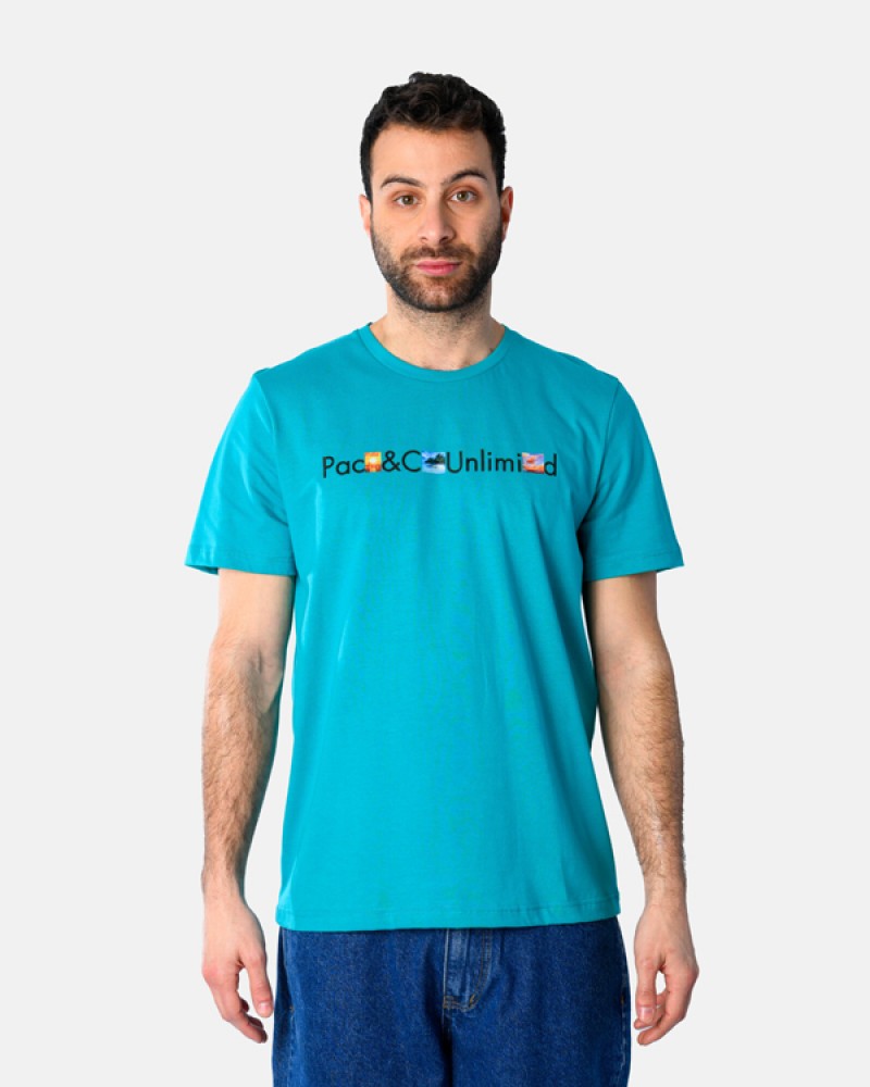 Ανδρική Μακό Μπλούζα T-Shirt Capture It -Πετρόλ- 2531040