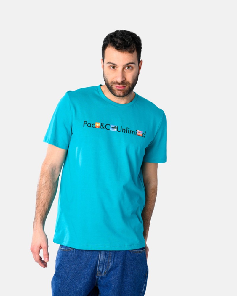Ανδρική Μακό Μπλούζα T-Shirt Capture It -Πετρόλ- 2531040