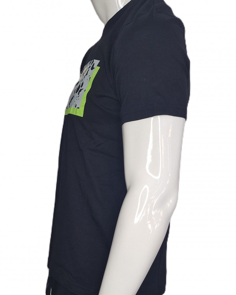 Ανδρική Μακό Μπλούζα T-Shirt Crumbling -Μαύρο- 2531041