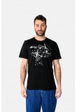 Ανδρική Μακό Μπλούζα T-Shirt Unlimited Splash -Ανθρακί- 2531044