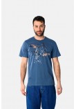 Ανδρική Μακό Μπλούζα T-Shirt Unlimited Splash -Ραφ- 2531044