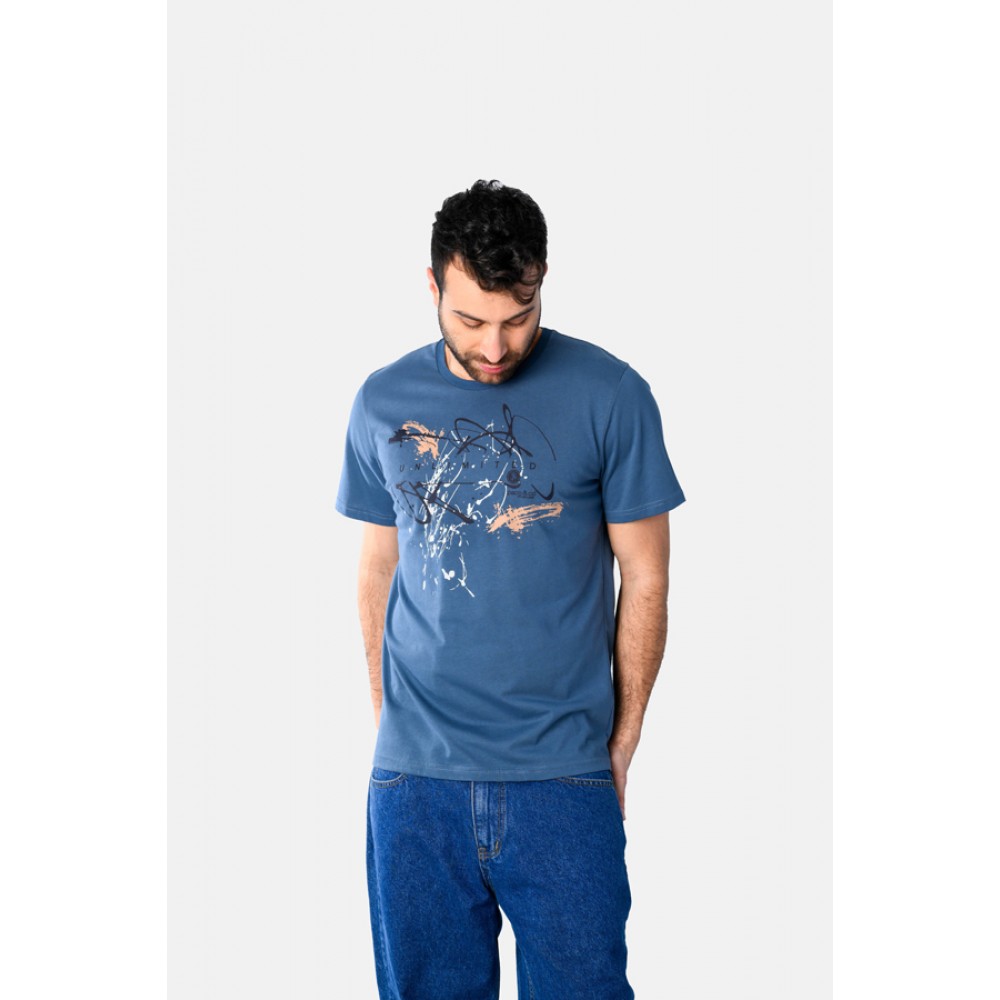 Ανδρική Μακό Μπλούζα T-Shirt Unlimited Splash -Ραφ- 2531044