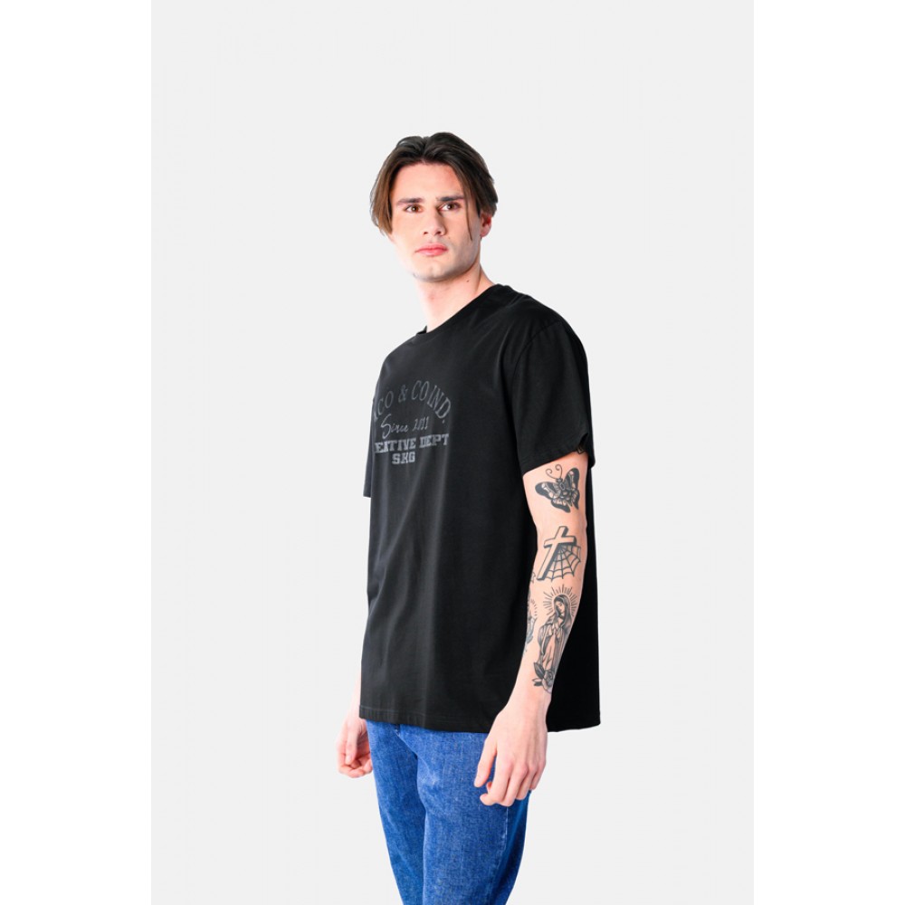 Ανδρική Μπλούζα T-Shirt Creative Dert -Μαύρο- 2531051
