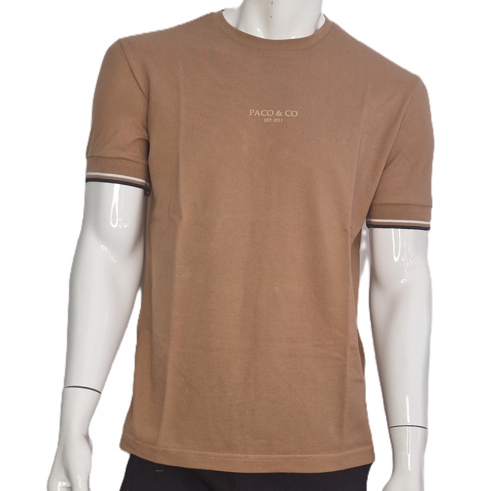 Ανδρική Πικέ Μπλούζα T-Shirt College Stripes -Ταμπά- 2531093
