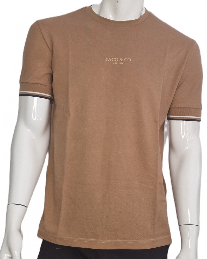 Ανδρική Πικέ Μπλούζα T-Shirt College Stripes -Ταμπά- 2531093