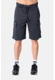 Ανδρική Βερμούδα Cargo Pocket Lines Authentic Shorts -Ανθρακί- 2531403