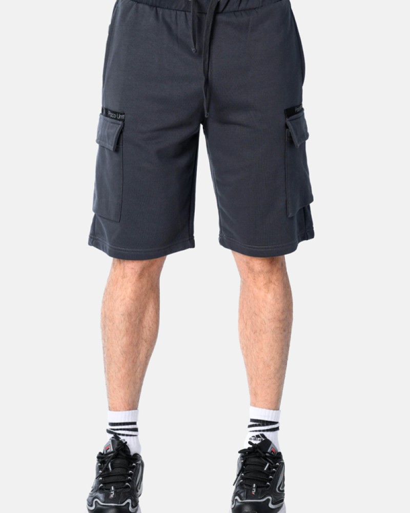 Ανδρική Βερμούδα Cargo Pocket Lines Authentic Shorts -Ανθρακί- 2531403
