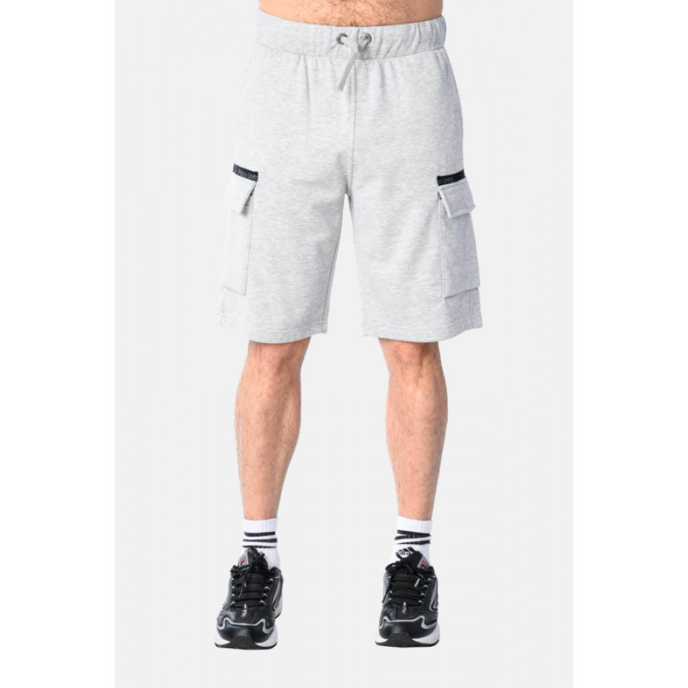 Ανδρική Βερμούδα Cargo Pocket Lines Authentic Shorts -Γκρι- 2531403