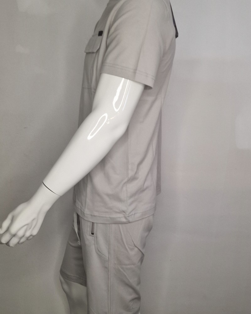 Ανδρικό Σετ Πικέ με T-Shirt Μπλούζα Και Βερμούδα 2Τμχ -Πάγου- 2531901