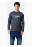 Μπλούζα Μακρυμάνικη T-Shirt Μακό Paco & Co -Ανθρακί- 