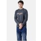 Μπλούζα Μακρυμάνικη T-Shirt Μακό Paco & Co -Ανθρακί- 2581005