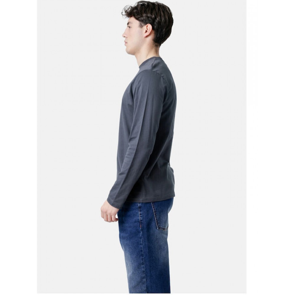 Μπλούζα Μακρυμάνικη T-Shirt Μακό Paco & Co -Ανθρακί- 2581005