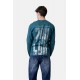 Μπλούζα Μακρυμάνικη T-Shirt Μακό Paco & Co -Πετρόλ- 2581007