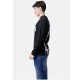 Μπλούζα Μακρυμάνικη T-Shirt Μακό Paco & Co -Μαύρο- 2581007