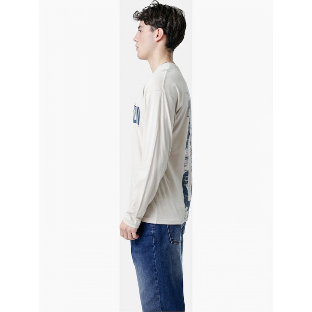 Μπλούζα Μακρυμάνικη T-Shirt Μακό Paco & Co -Εκρού- 2581007