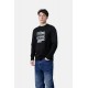 Μπλούζα Μακρυμάνικη T-Shirt Μακό Paco & Co -Μαύρο- 2581013