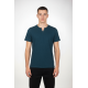 Ανδρική Μακό Μπλούζα T-Shirt Double Button Paco & Co -Πετρόλ- 2631023
