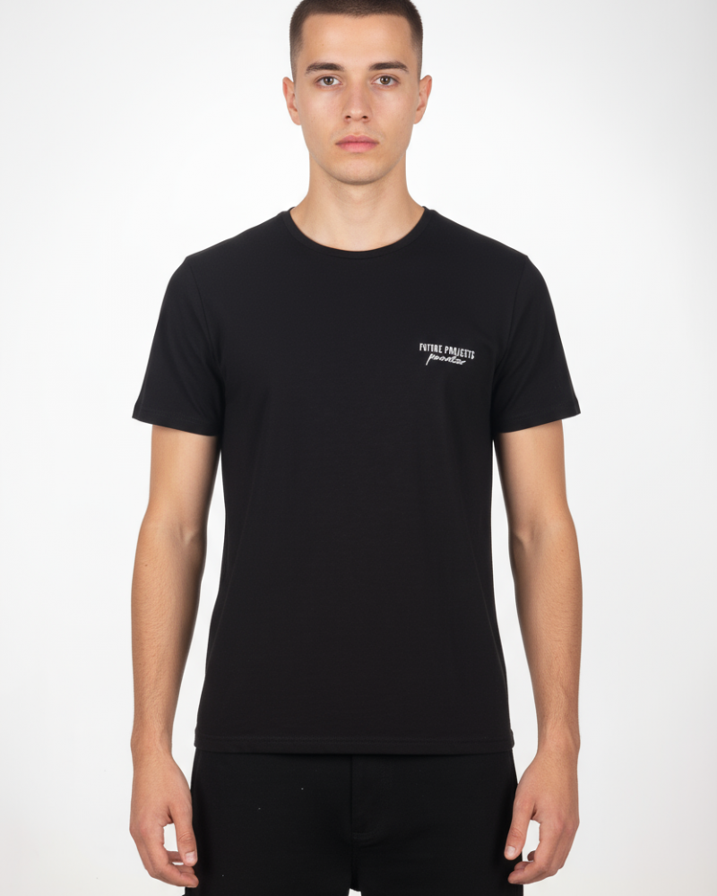 Ανδρική Μακό Μπλούζα T-Shirt Back Print Paco & Co -Μαύρο- 