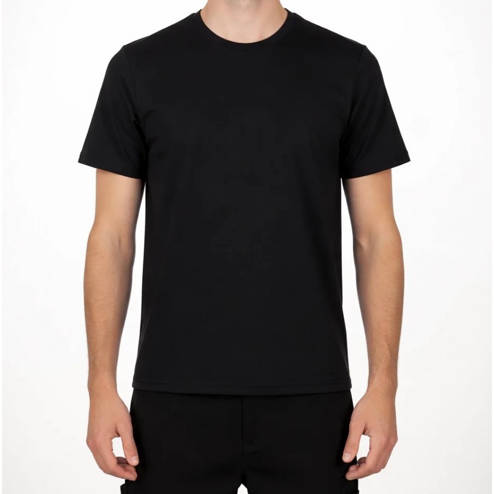 Ανδρική Μακό Μπλούζα T-Shirt Minimal Paco & Co -Μαύρο- 2631030