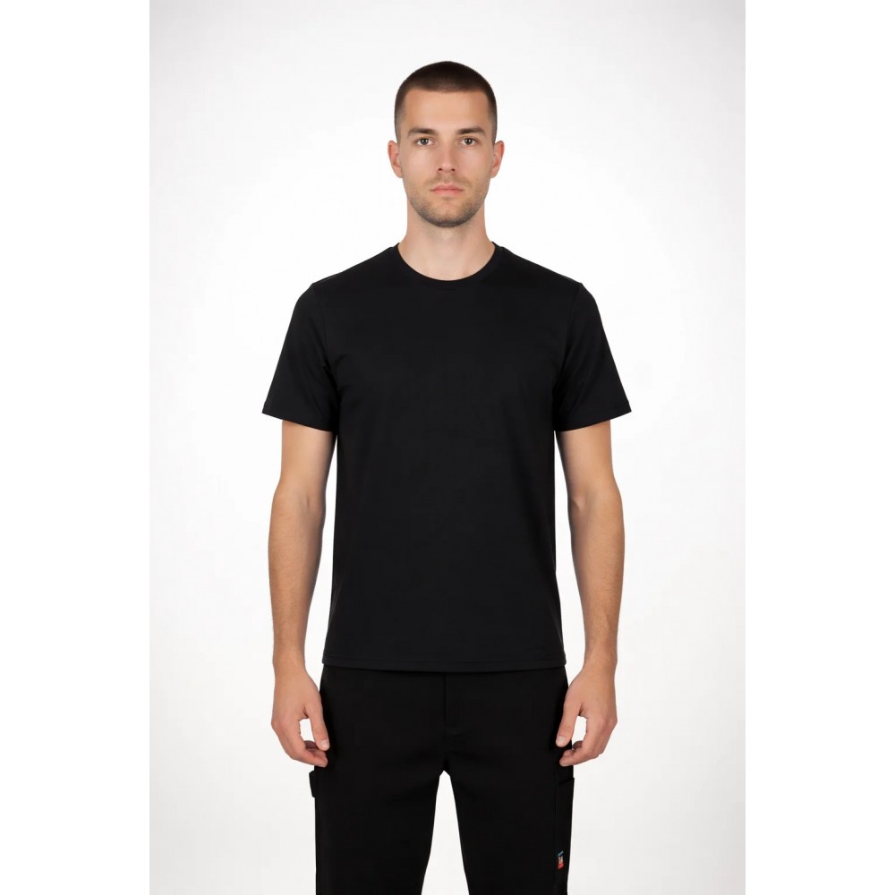 Ανδρική Μακό Μπλούζα T-Shirt Minimal Paco & Co -Μαύρο- 2631030