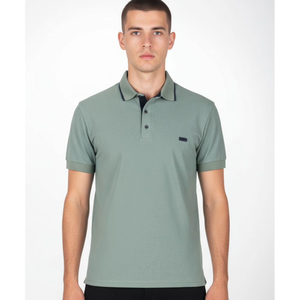 Ανδρική Μπλούζα Πόλο σε Tea Απόχρωση Paco & Co -Tea- 2631082