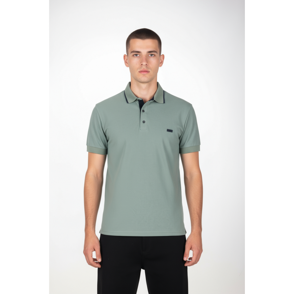 Ανδρική Μπλούζα Πόλο σε Tea Απόχρωση Paco & Co -Tea- 2631082