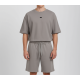 Ανδρικό Σετ με T-Shirt Μπλούζα Και Βερμούδα 2Τμχ Paco & Co -Γκρι- 2631902