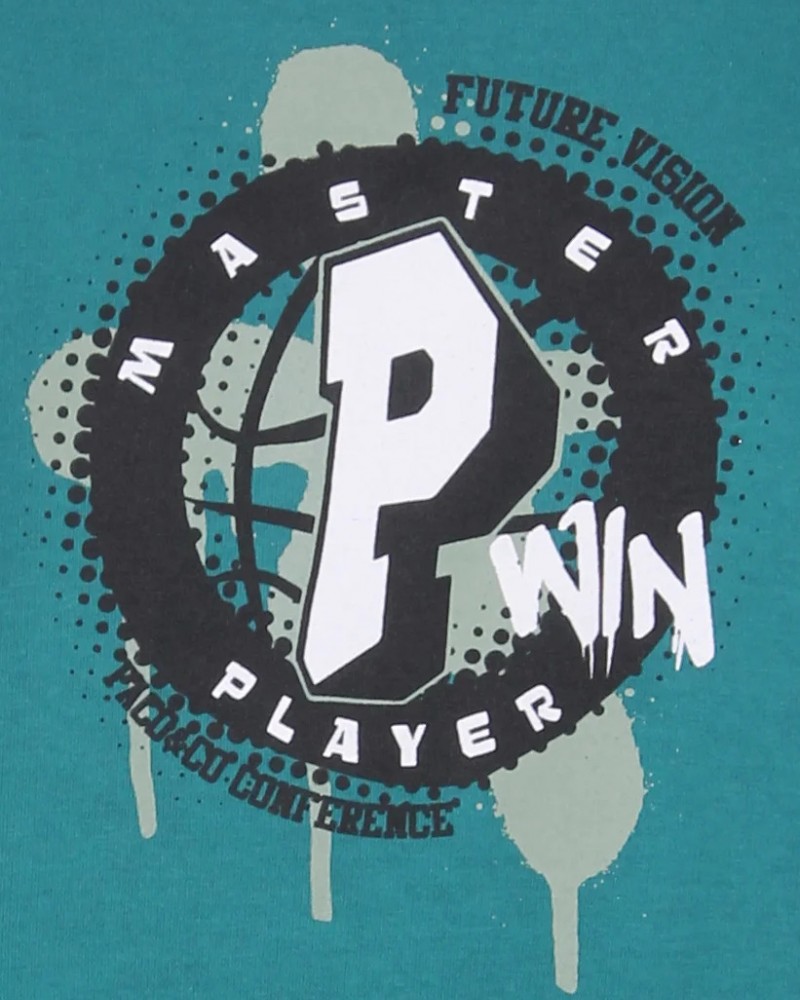 Ανδρική Μπλούζα Φούτερ Με Τύπωμα Master Player Win Paco & Co –Πετρόλ- 