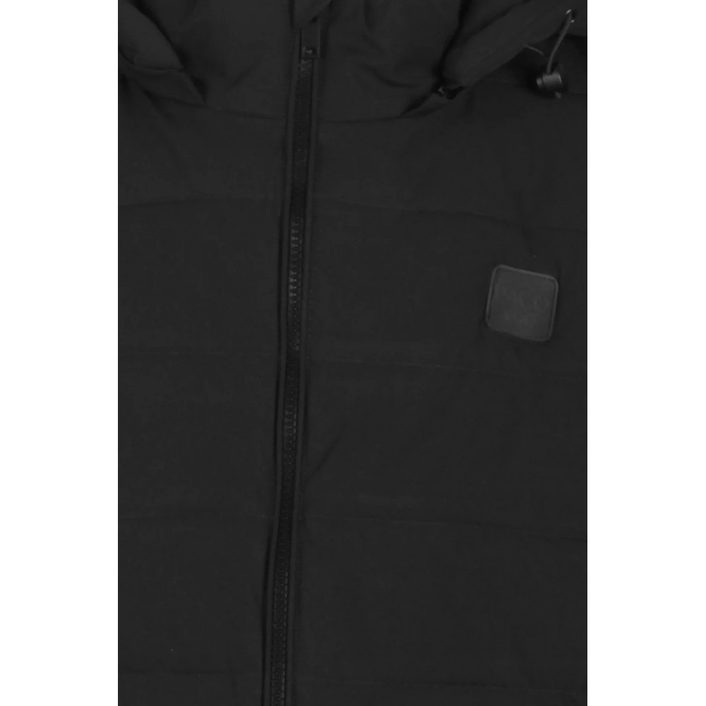 Ανδρικό Μπουφάν Αντιανεμικό Puffer Jacket με Κουκούλα και Επένδυση Paco & Co -Μαύρο- 2683215