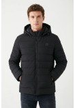 Ανδρικό Μπουφάν Αντιανεμικό Puffer Jacket με Κουκούλα και Επένδυση Paco & Co -Μπλε- 