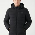 Ανδρικό Μπουφάν Αντιανεμικό Puffer Jacket με Κουκούλα και Επένδυση Paco & Co -Μπλε- 