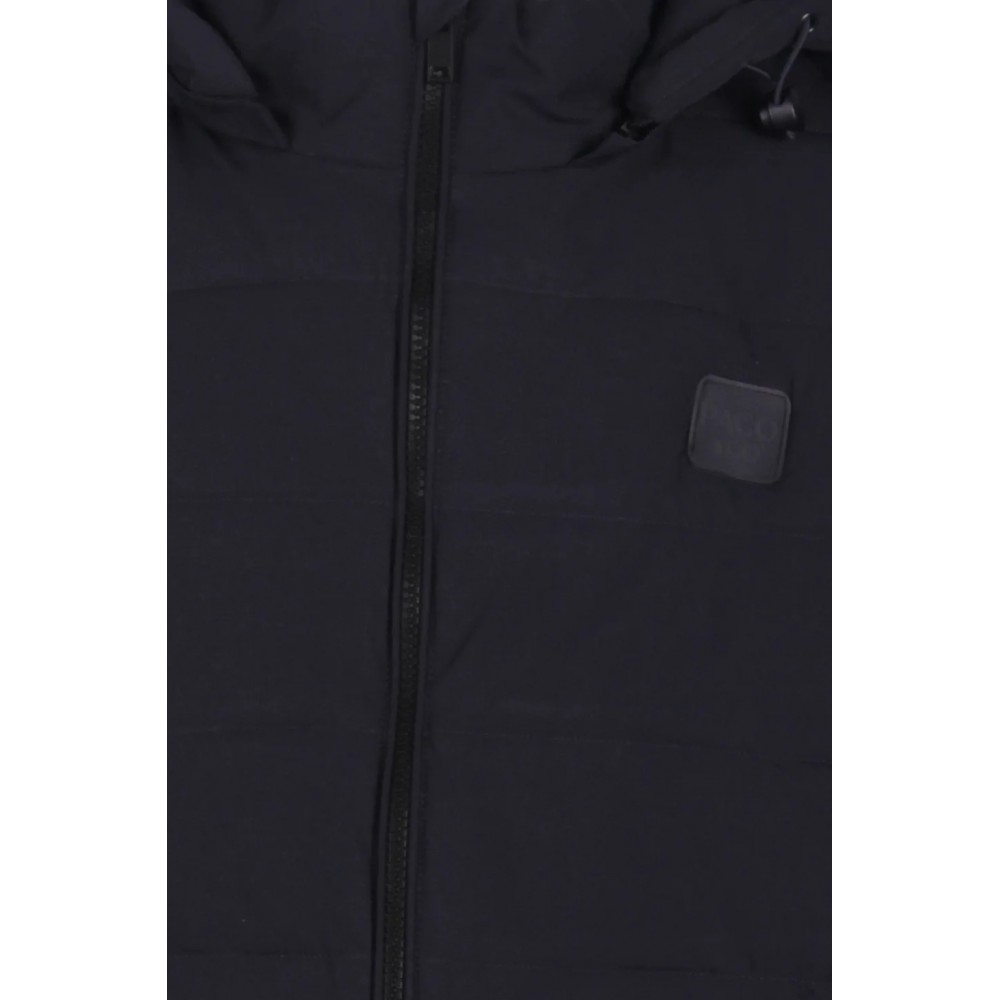 Ανδρικό Μπουφάν Αντιανεμικό Puffer Jacket με Κουκούλα και Επένδυση Paco & Co -Μπλε- 2683215