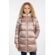 Γυναικείο Μπουφάν Αντιανεμικό Jacket με Κουκούλα και Επένδυση Paco & Co –Μπεζ/Χρυσό- 2684222