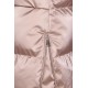 Γυναικείο Μπουφάν Αντιανεμικό Jacket με Κουκούλα και Επένδυση Paco & Co –Μπεζ/Χρυσό- 2684222