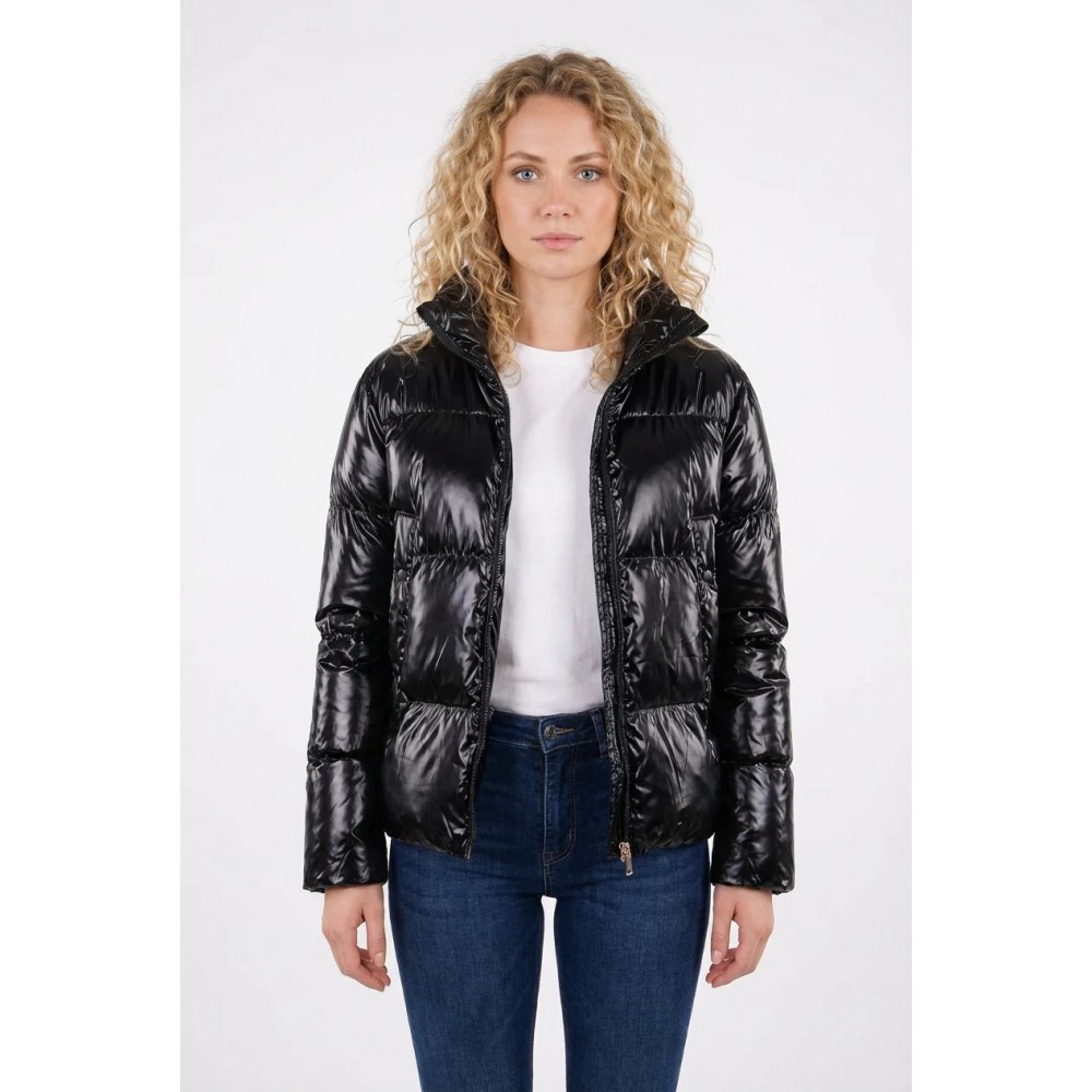 Γυναικείο Μπουφάν Αντιανεμικό Puffer Jacket με Επένδυση Paco & Co  –Μαύρο- 2684223