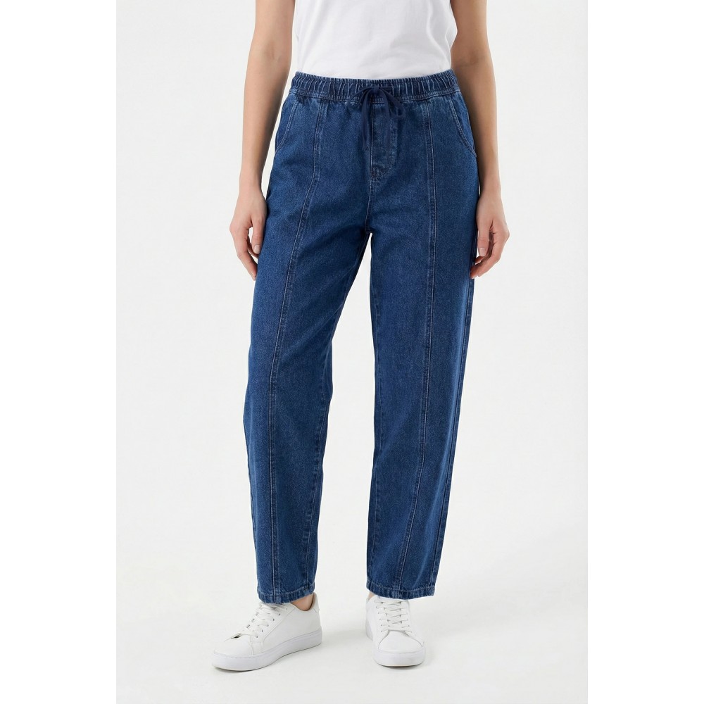 Γυναικείο Womens Jeans Παντελόνι με Λάστιχο Paco & Co -Μπλε- 2684315