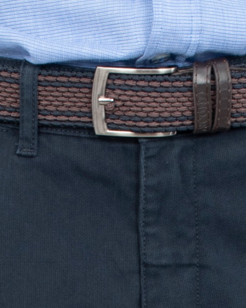 Ανδρικό Παντελόνι Υφασμάτινο Chinos Με Ελαστική Ζώνη Visconti -Σκούρο Μπλέ- 2767-1