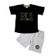 Παιδικό Μακό Σετ, Μπλουζάκι “Νο 1” και Βερμούδα -Μαύρο- 2780