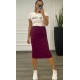 Φούστα Pencil Midi Skuba Crepe Στο Μέσο Της Γάμπας -Magenta- 28204 Φούστα Pencil Midi Skuba Crepe Στο Μέσο Της Γάμπας -Magenta- 28204