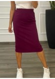 Φούστα Pencil Midi Skuba Crepe Στο Μέσο Της Γάμπας -Magenta- 28204